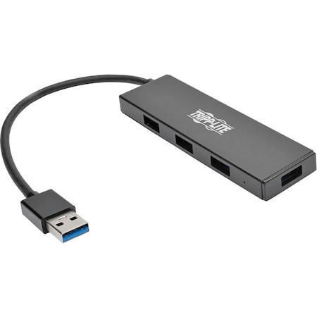 SuperSpeed Hub, 4-Port, USB 3.0, 4-1/5Wx1-3/10Lx2/5H, BK